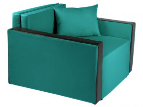 Кресло-кровать Милена с подлокотниками рогожка emerald в Оханске - ohansk.magazinmebel.ru | фото
