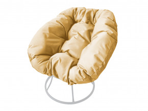 Кресло Пончик без ротанга бежевая подушка в Оханске - ohansk.magazinmebel.ru | фото
