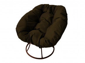Кресло Пончик без ротанга коричневая подушка в Оханске - ohansk.magazinmebel.ru | фото