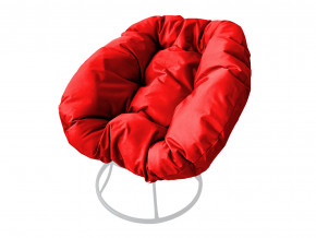 Кресло Пончик без ротанга красная подушка в Оханске - ohansk.magazinmebel.ru | фото