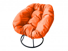 Кресло Пончик без ротанга оранжевая подушка в Оханске - ohansk.magazinmebel.ru | фото