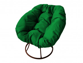 Кресло Пончик без ротанга зелёная подушка в Оханске - ohansk.magazinmebel.ru | фото