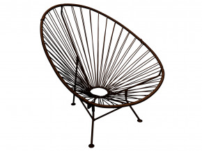 Кресло Ракушка с ротангом коричневый в Оханске - ohansk.magazinmebel.ru | фото