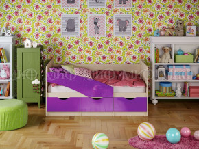 Кровать Бабочки 1600 Фиолетовый металлик в Оханске - ohansk.magazinmebel.ru | фото