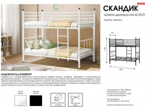 Кровать двухъярусная Скандик 42.20-01 в Оханске - ohansk.magazinmebel.ru | фото - изображение 2