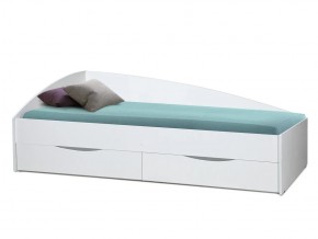 Кровать Фея-3 асимметричная 2000х900 белый в Оханске - ohansk.magazinmebel.ru | фото