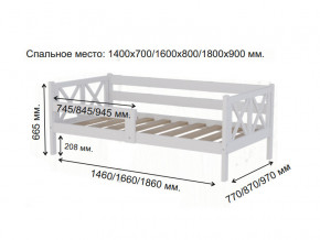 Кровать софа Аист-3 Классика белый 1800х900 мм в Оханске - ohansk.magazinmebel.ru | фото - изображение 2